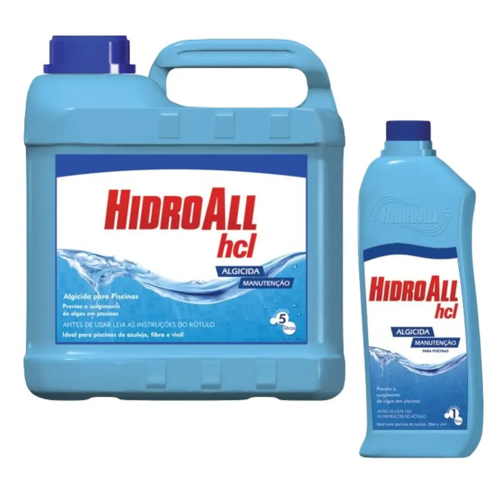 Algicida de Manutenção HCL Tampa Azul – Hidroall