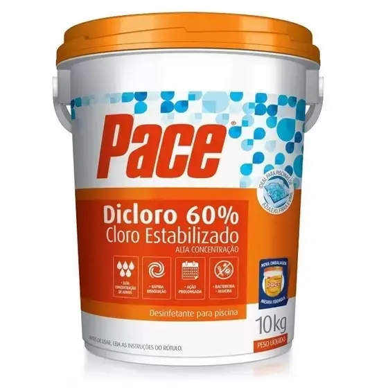 Cloro Granulado Estabilizado 60% Pace – 10kg