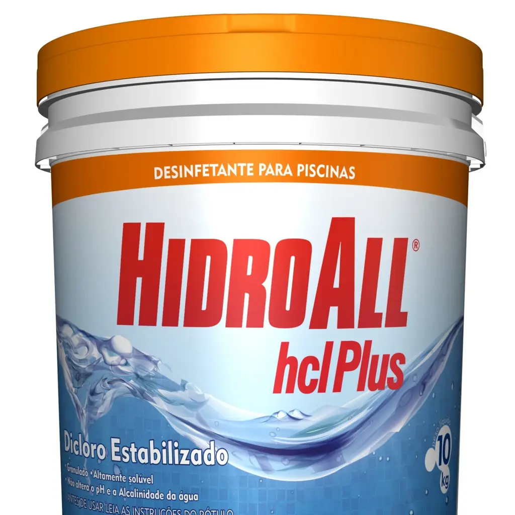 Cloro Granulado HCL Plus Balde 10kg – Hidroall
