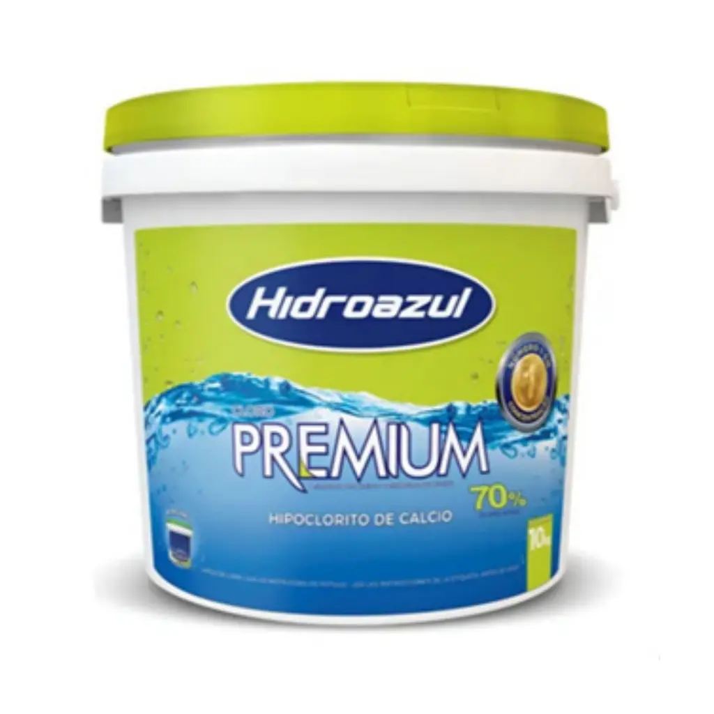 Cloro Hipoclorito Premium 70% Balde 10kg Hidroazul