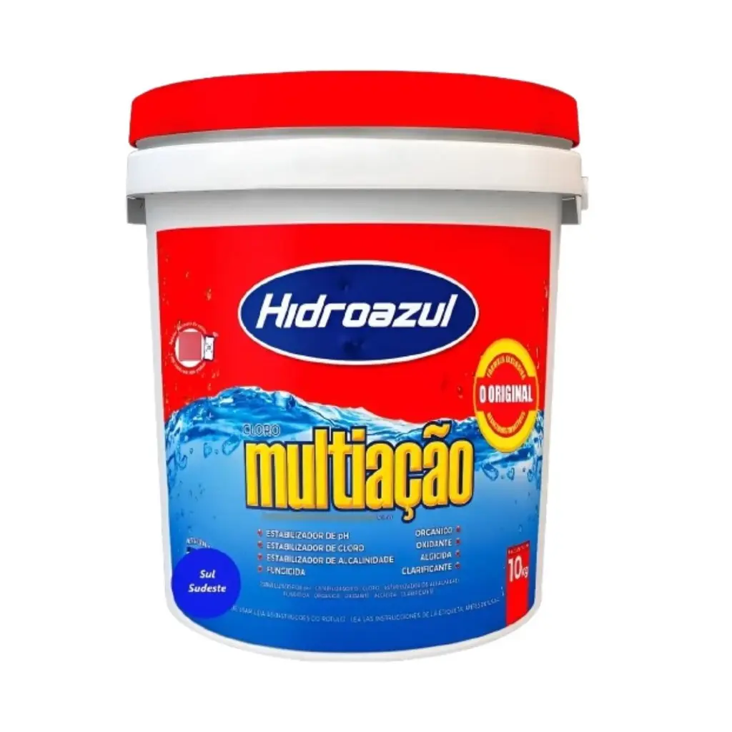 Cloro Multiação 3x1 Hidroazul Balde 10kg