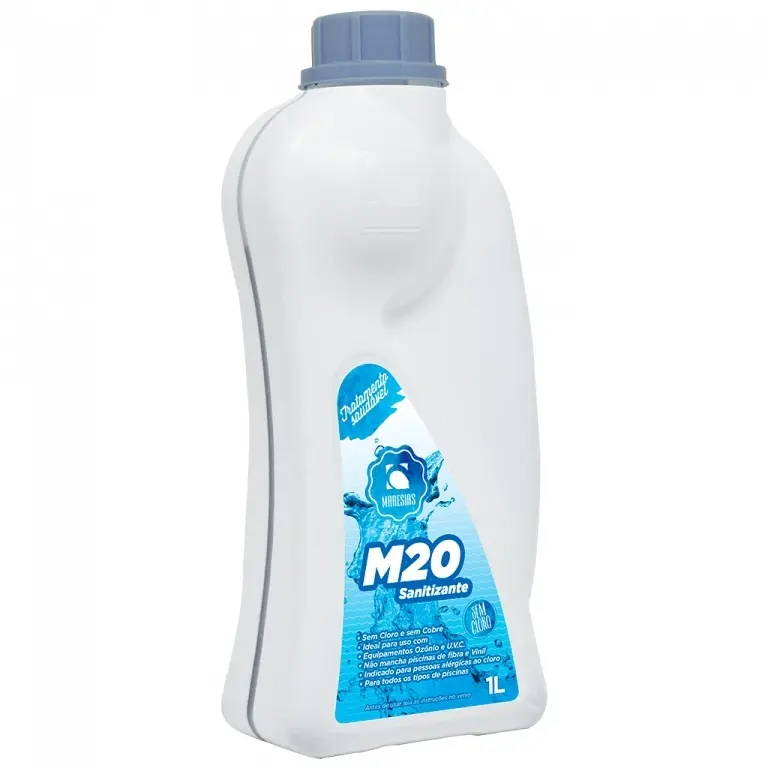 M20 Sanitizante 1L Maresias Tratamento Sem Cloro para Piscinas Spa Ofurô e Banheira