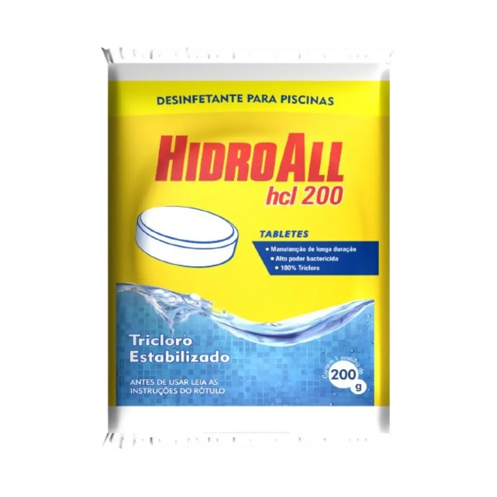 Pastilha Cloro Puro HCL 200g – Hidroall