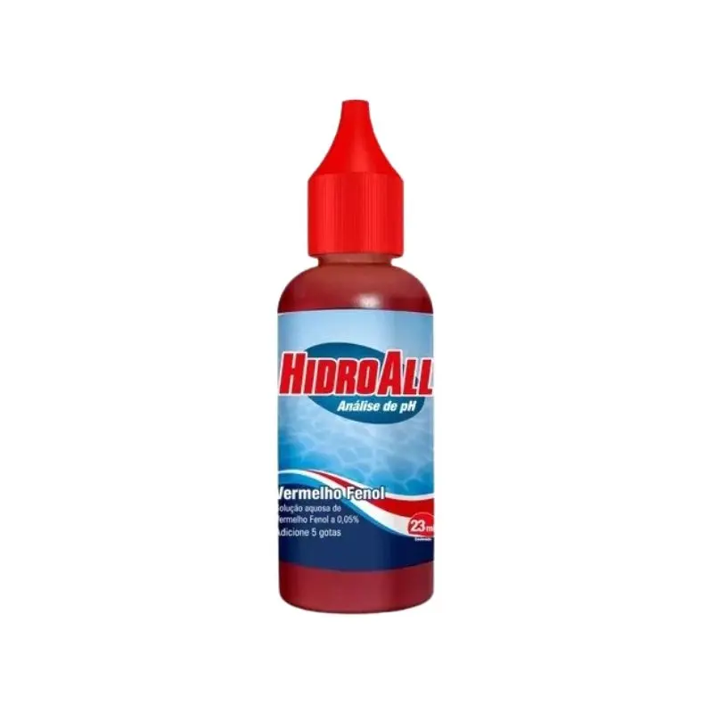 Reagente Análise de pH Vermelho Fenol 23mL – Hidroall