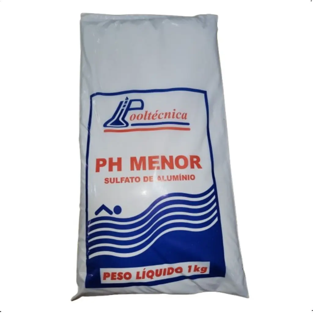 Sulfato de Alumínio Decantador Redutor de pH Piscina 1kg Pooltecnica